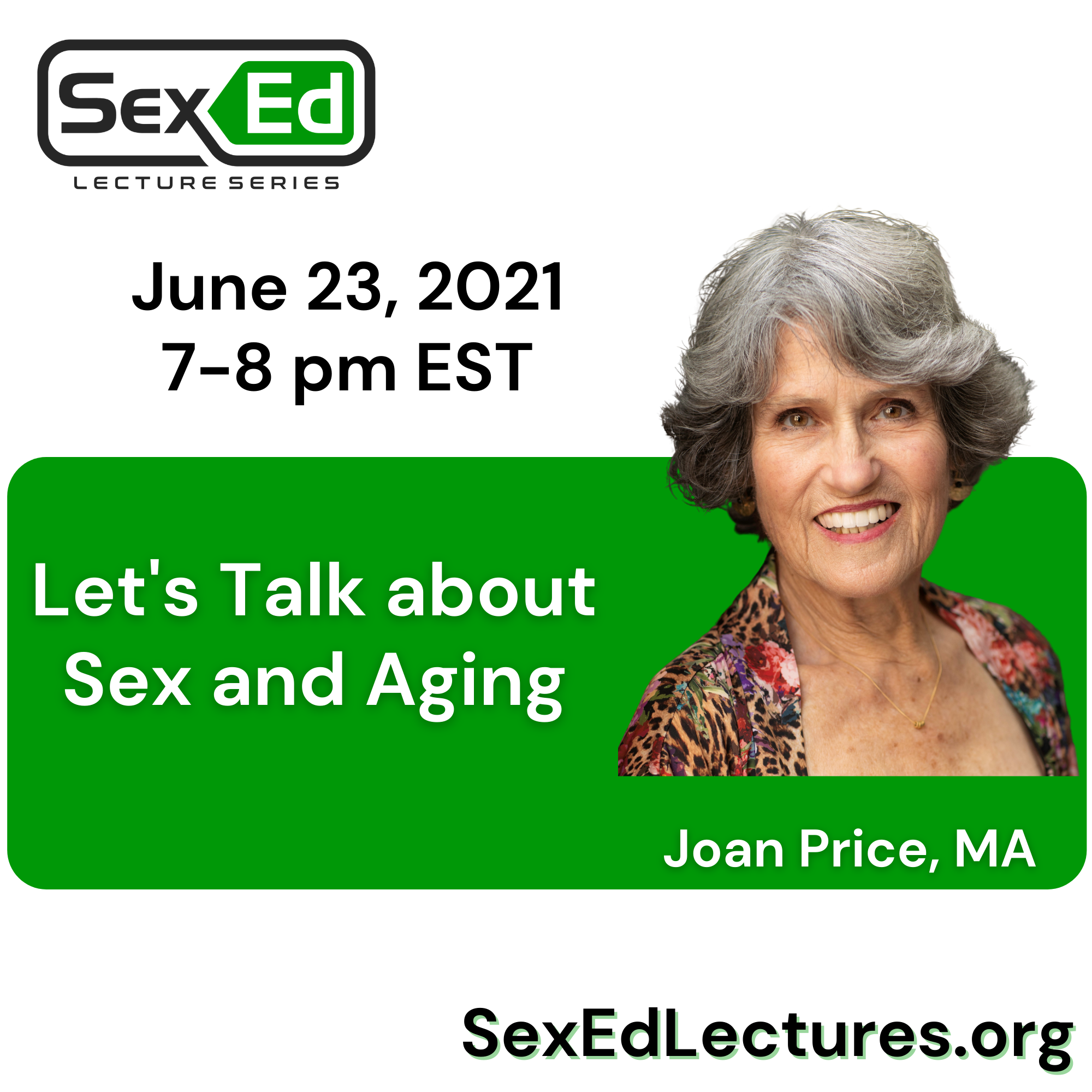 Let S Talk About Sex And Aging Sex Ed Lecture Series